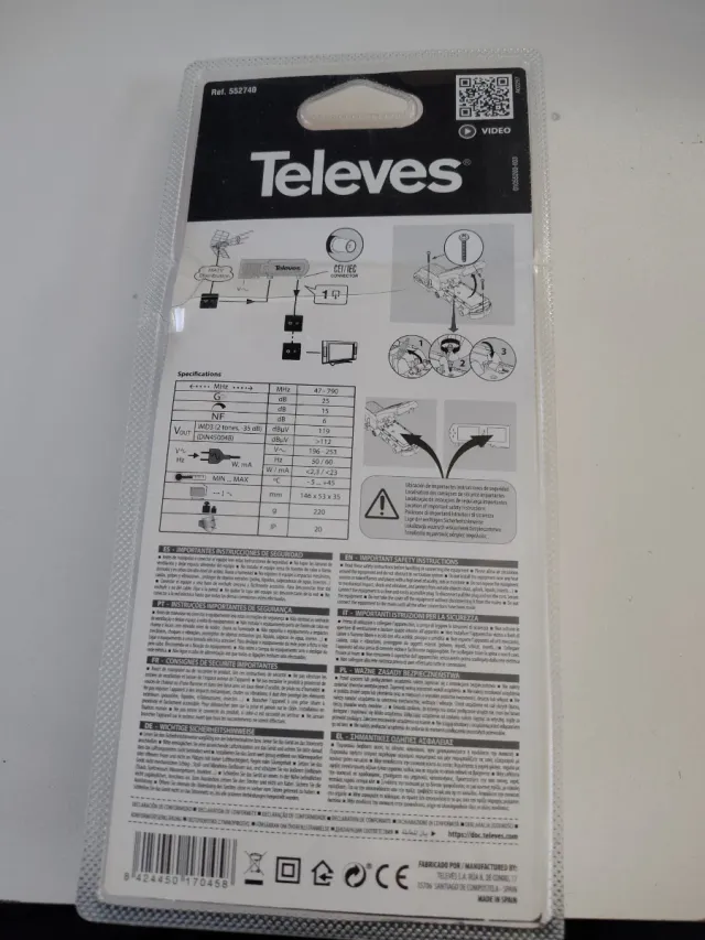 Amplificador TV Interior Televes