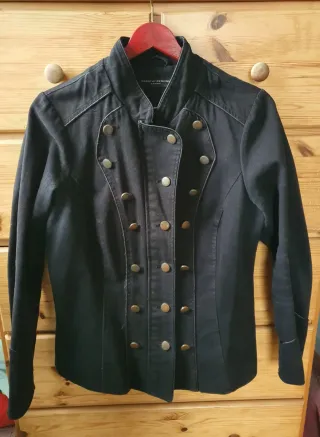 Chaqueta tejana Dorothy Perkins negra