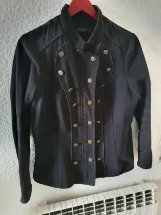 Chaqueta tejana Dorothy Perkins negra
