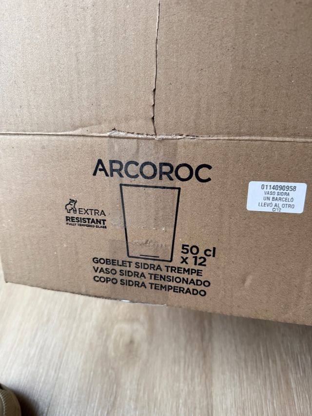 Pack 12 Vasos Barceló 50cl