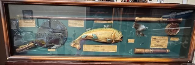 Cuadro Vintage de pesca con Mosca en relieve