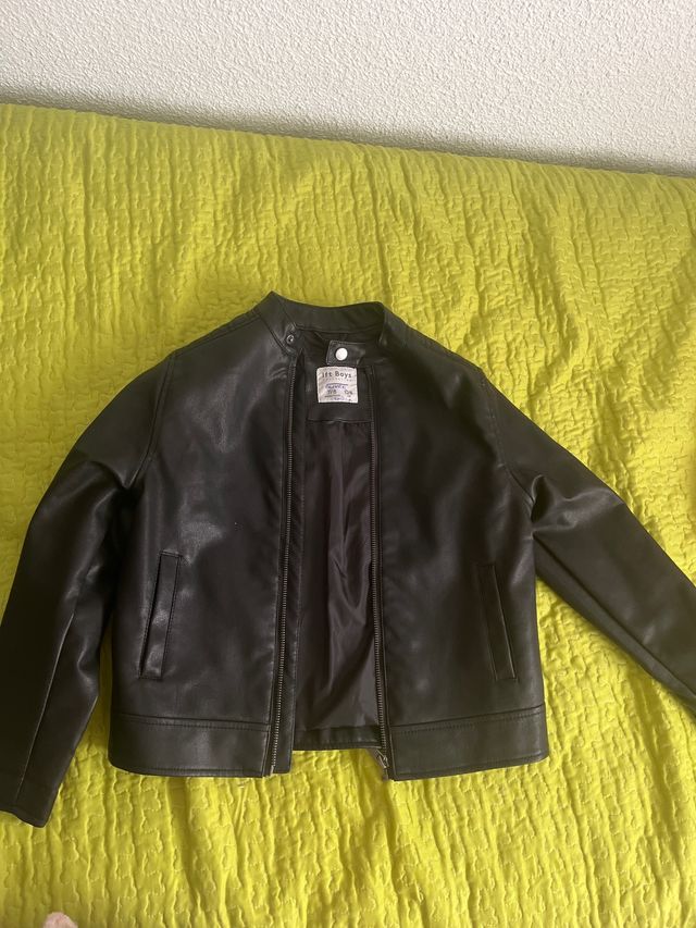 Chaqueta Biker Niño Negra