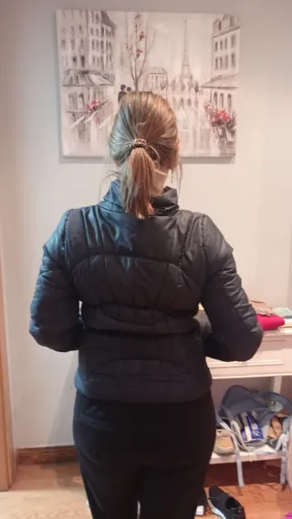 Cazadora acolchada azul marino Talla S