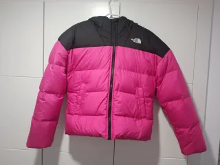 Chaqueta The
North Face Plumas Rosa y Negra
