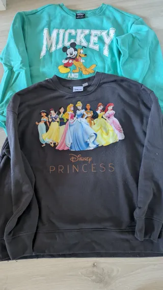 2 Sudaderas Disney Mickey y Princesas 7€ las dos