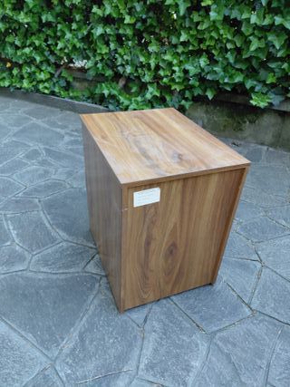 Cassettiera/Comodino in legno noce