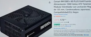 Fuente Alimentación Corsair RM1000x 1000W