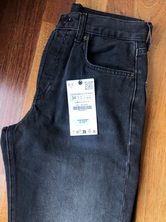 Pantalón Zara Negro Talla 34