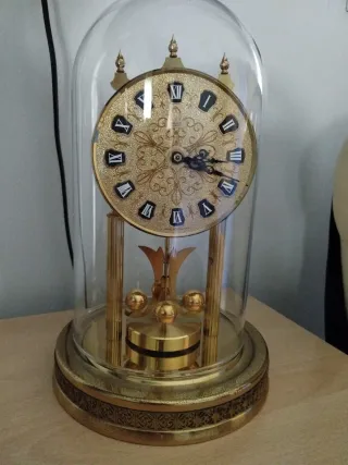 Orologio pendolo vintage dorato