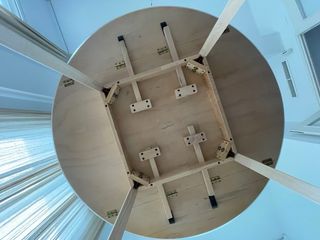 Mesa redonda extensible madera