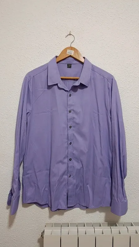 Camisa lila manga larga