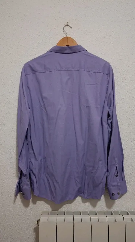 Camisa lila manga larga