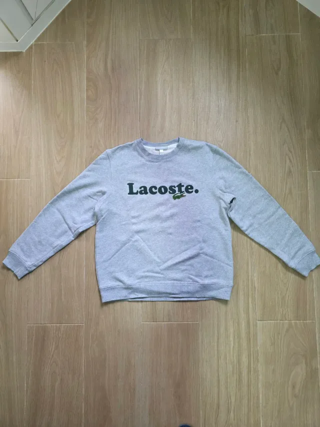 Sudadera Lacoste Gris Talla L