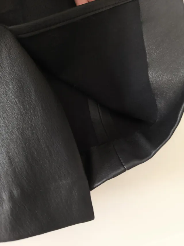 Falda Gerard Darle Cuero Mujer T40 Negra