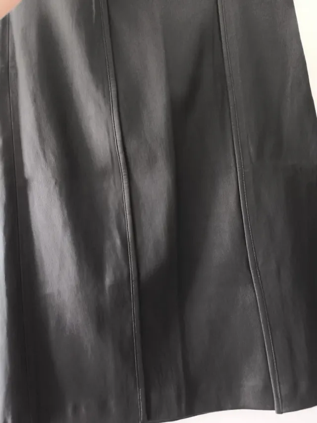 Falda Gerard Darle Cuero Mujer T40 Negra