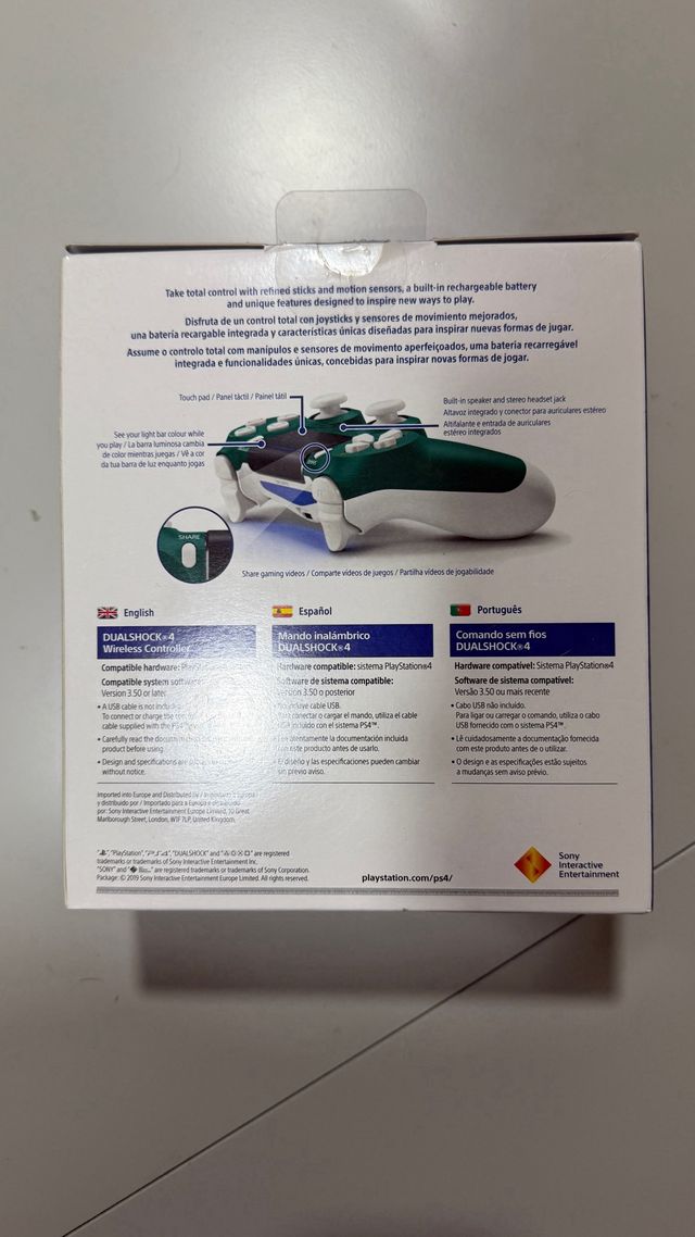 Mando PS4 Dualshock 4 Alpine Green