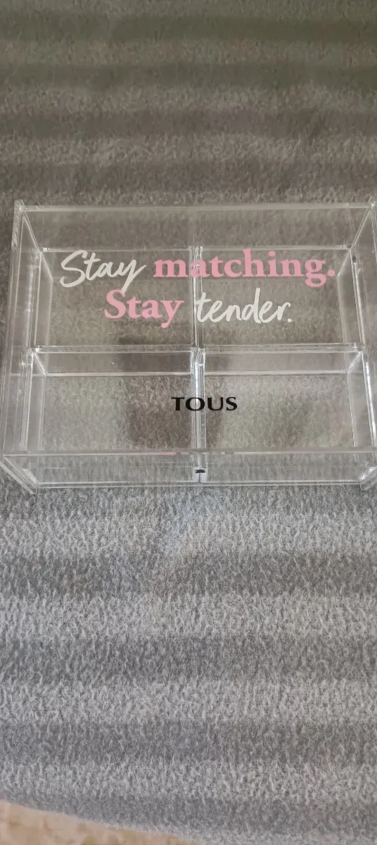 Joyero Tous Transparente con Mensaje