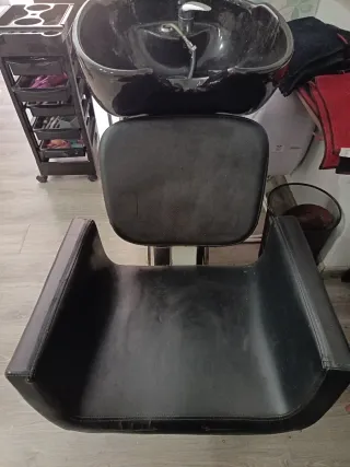 Lavabo de peluquería negro