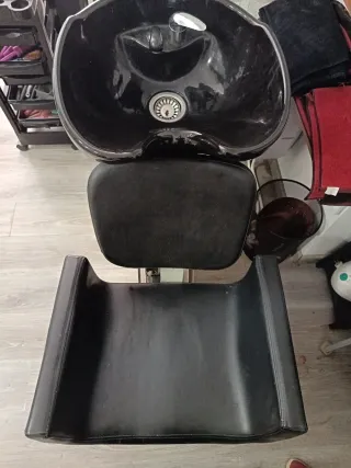 Lavabo de peluquería negro