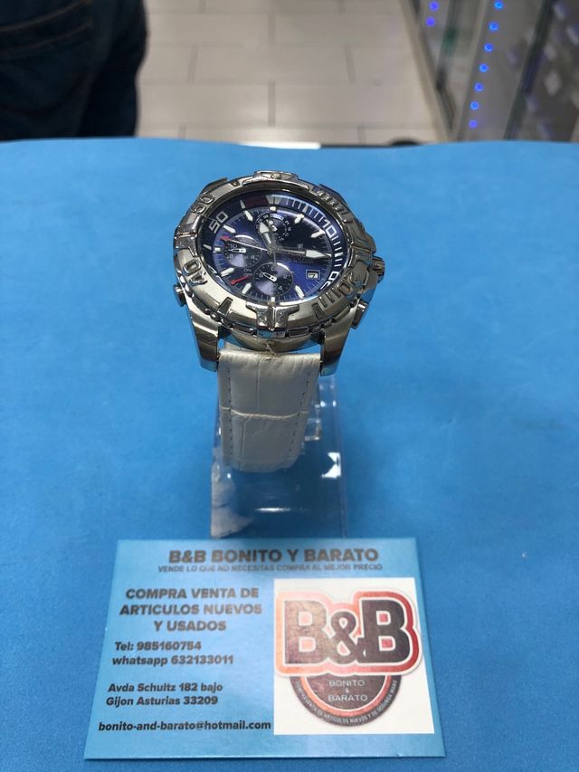 Reloj Festina Cronógrafo Azul y Plateado