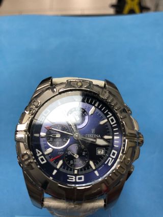 Reloj Festina Cronógrafo Azul y Plateado