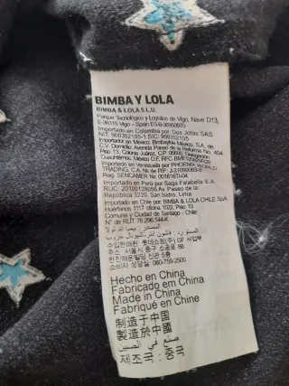 Blusa BIMBA Y LOLA estrellas Talla S