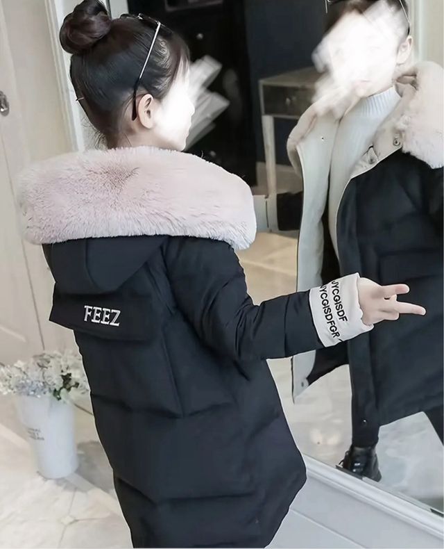 Abrigo negro  talla 9-10