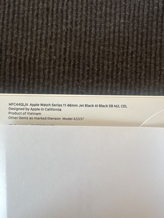 Apple Watch Series 11 46mm GPS-Cel Negro SIN ABRIR