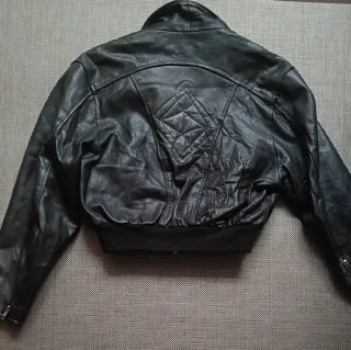 Chaqueta bomber de cuero,. AMI London original s