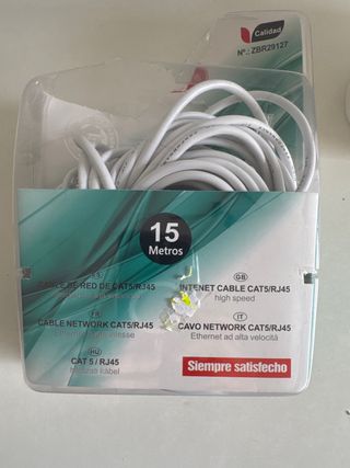 Cable de Red CAT5/RJ45 15 Metros