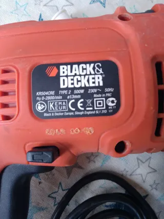 Taladro Eléctrico Black+Decker Rojo