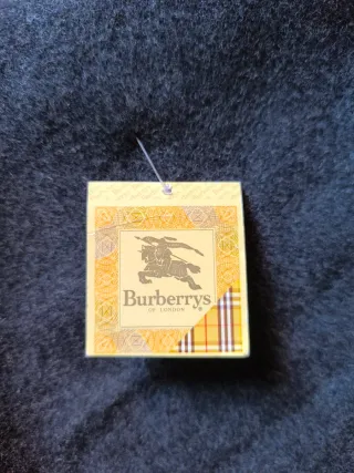 Bufanda Burberrys Lana Gris Vintage