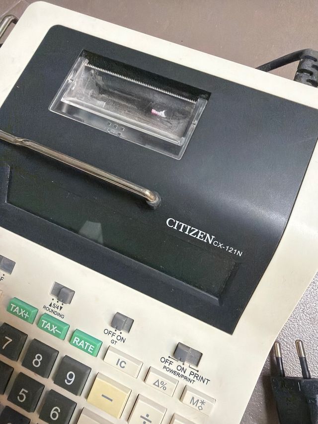 Calculadora Ticket Citizen CX-121N