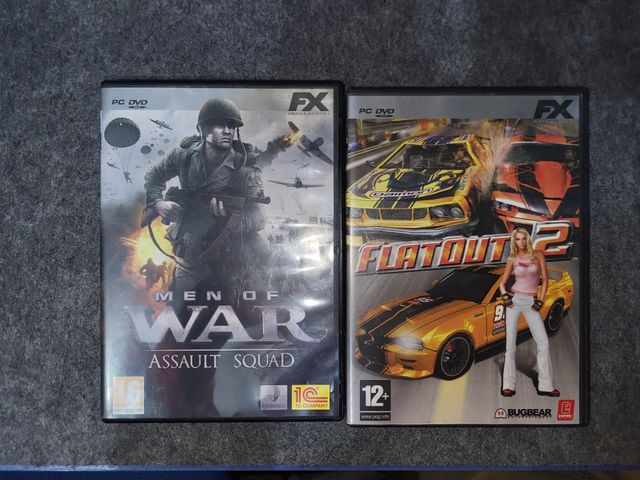 PC DVD Flatout 2 + Men of War Assault Squad