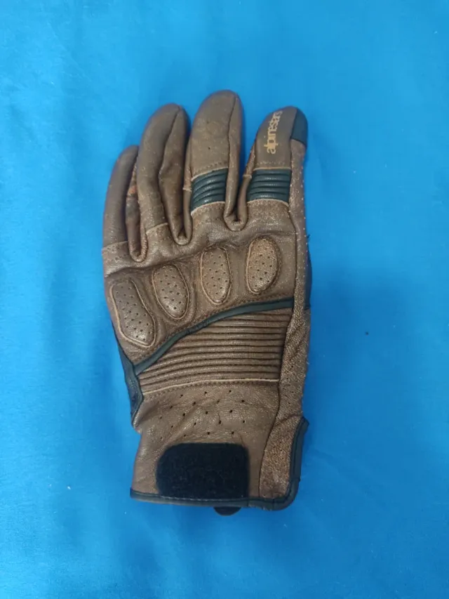 Guantes Moto Alpinestars Piel Marrón