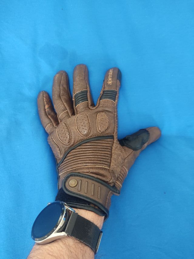 Guantes Moto Alpinestars Piel Marrón