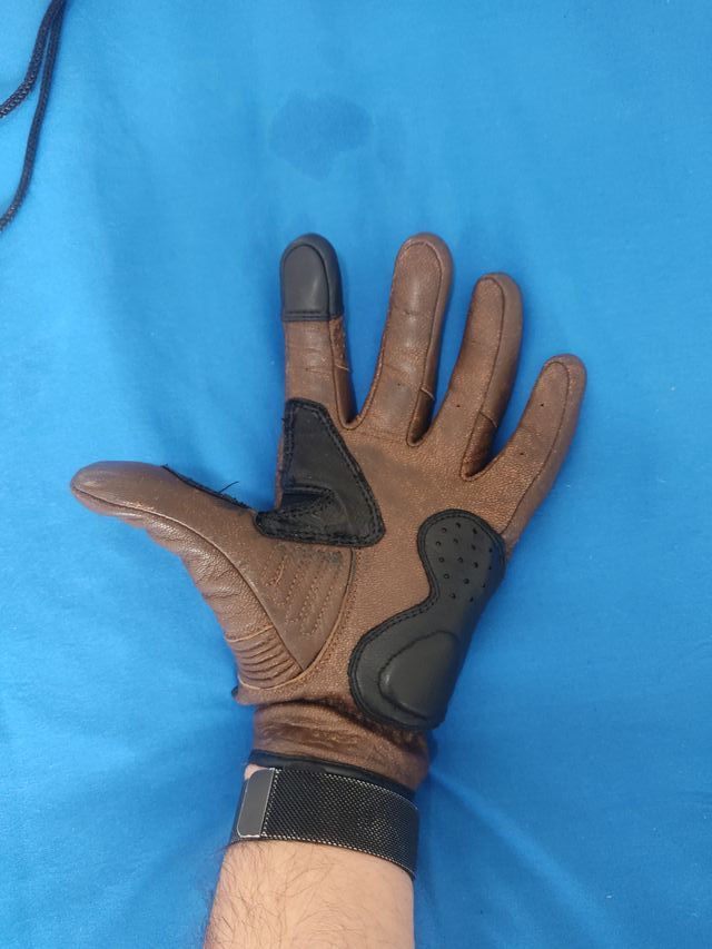 Guantes Moto Alpinestars Piel Marrón