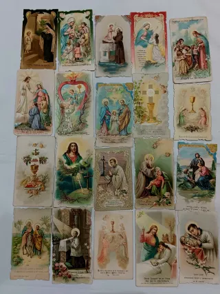 Estampitas religiosas antiguas 1893