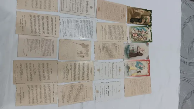 Estampitas religiosas antiguas 1893