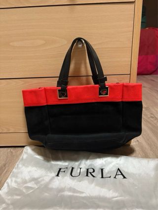 Bolso Furla Negro y Rojo