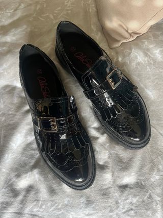 Mocasines Alex Silva negros mujer talla 37