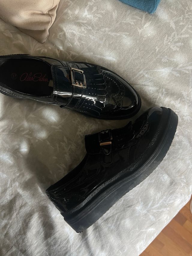Mocasines Alex Silva negros mujer talla 37