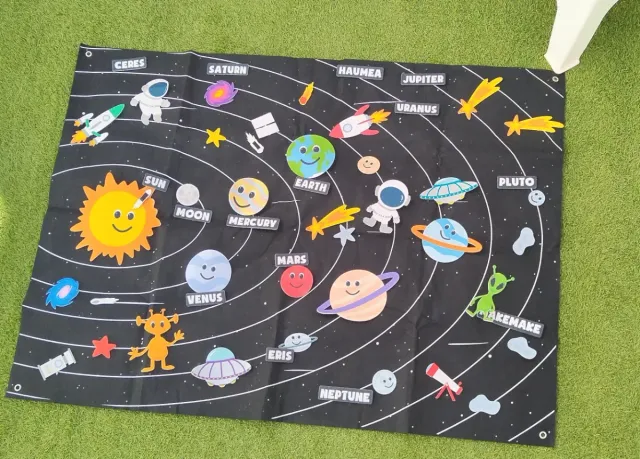 Juego Sistema Solar Fieltro Infantil