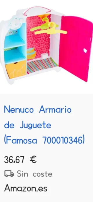 Armario y trona Nenuco