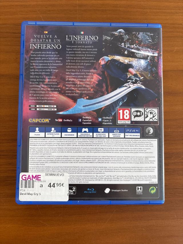 Devil May Cry 5 PS4