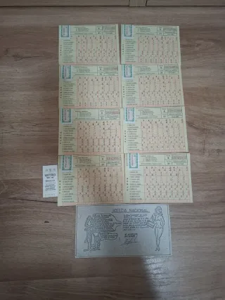 Lote: Lotería Nacional Antigua - Billetes y Compro