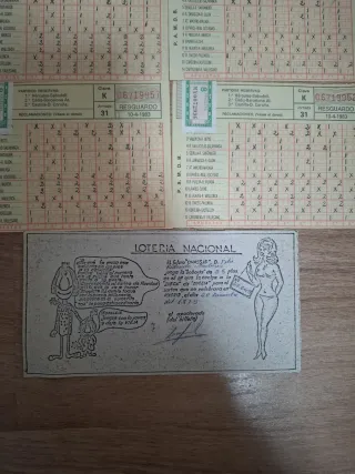 Lote: Lotería Nacional Antigua - Billetes y Compro