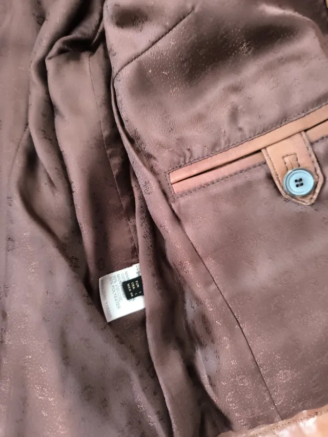 Chaqueta Cuero Mujer Massimo Dutti tL