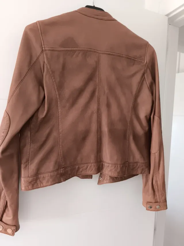 Chaqueta Cuero Mujer Massimo Dutti tL
