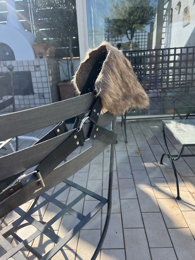 Spallaccio Singolo pelliccia -Viking/medievale NEW